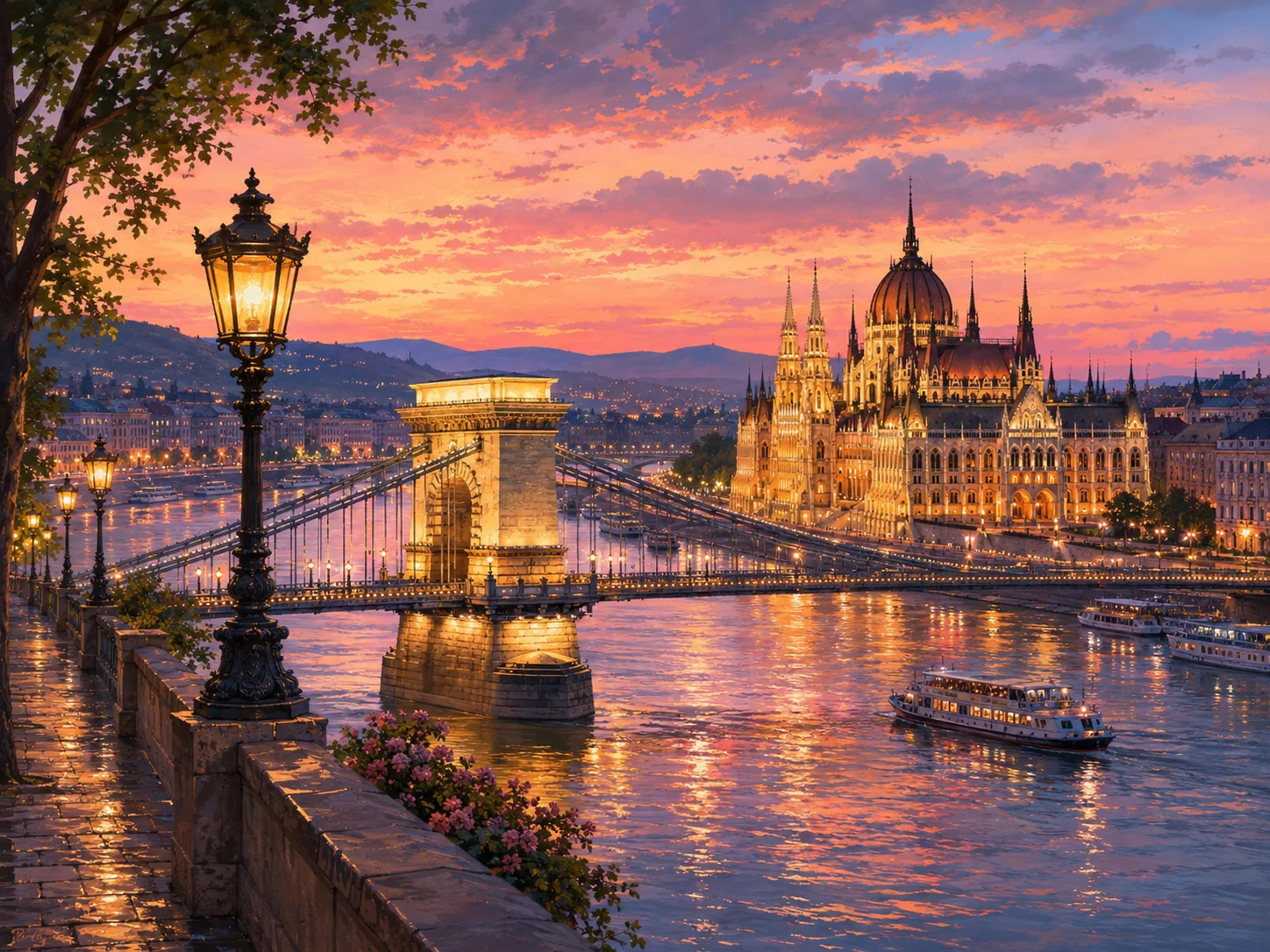 Budapeşte Işıkları online yapboz görseli