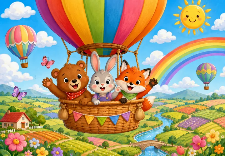 Gökyüzünde Balon Macerası online puzzle