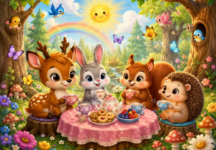 Orman Çay Partisi online puzzle