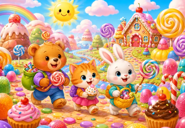 Şeker Ülkesi Macerası online puzzle